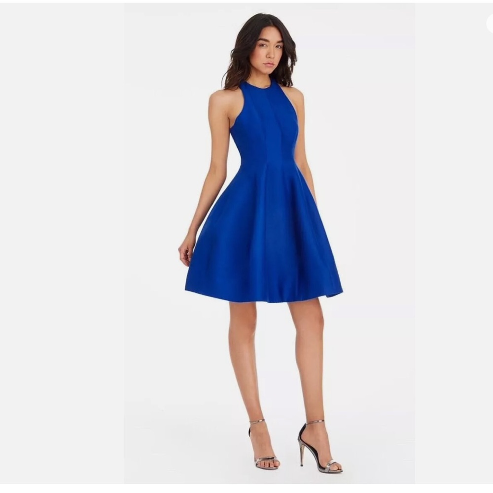 Halston Heritage Blue Dress